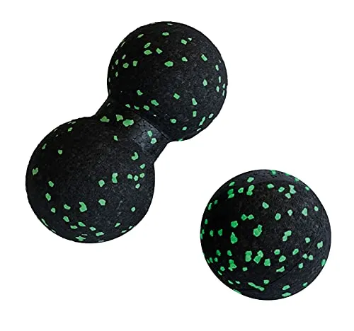 Schildkröt® Dual Massage Set, Duo-Ball, Massage Ball, Doppelball, Faszien-Trainingsset aus leichtem Schaumstoff, 960238