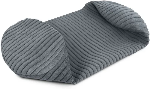 Amilian Nackenrollenbezug 15x40 cm in grau von Amilian