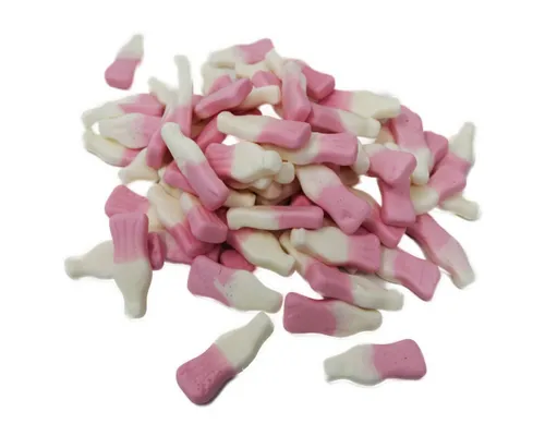 Fruchtgummi Bären & Co. Süßigkeit, Fruchtgummi Milchshake Flaschen weiche weiß rosa Bottles 300g