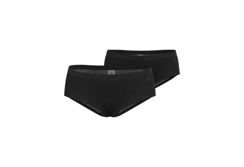 Odlo Slip Damen Unterwäsche ACTIVE EVERYDAY 2Pack - Funktionsunterwäsche in Schwarz, mit ZeroScent Technologie für langanhaltende Frische und ideal für den täglichen Gebrauch.