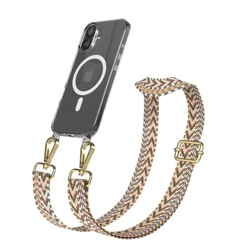 EAZY CASE Handykette - Verstellbares Taschenband für iPhone 17 - Handy-Umhängetaschen & Hüllen mit Umhängeband, vielseitig einsetzbar als modisches Accessoire oder praktische Umhängetasche mit verstellbarer Länge.
