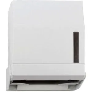 ReinigungsBerater Handtuchspender AG-503 - Öffentlicher Papierhandtuchspender aus stabilem Kunststoff, abschließbar und mit Füllstandsanzeige für ca. 500 Blatt, ideal für hygienische Nutzung in öffentlichen Toiletten.