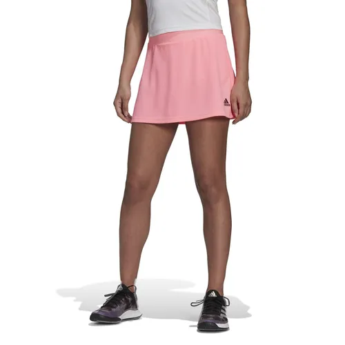 adidas Tennisrock Club mit integrierter Tight – Damen, Größe L, pink - Sportlicher Tennisrock mit integrierter Tight für optimalen Komfort und Bewegungsfreiheit. Der feuchtigkeitsabsorbierende Stoff sorgt für ein trockenes Gefühl, ideal für intensive Matches. Teil der Primegreen Serie mit funktionalen Materialien.