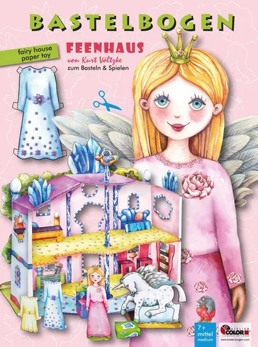 Feenhaus Bastelbogen mit Anziehpuppe, Kurt Völtzke