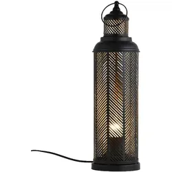 Marrakesch Orient & Mediterran Interior Nachttischlampe Torinos - Nachttischlampe Torinos aus hochwertigem Metall, handgefertigt und perfekt für eine gemütliche Atmosphäre in jedem Raum.