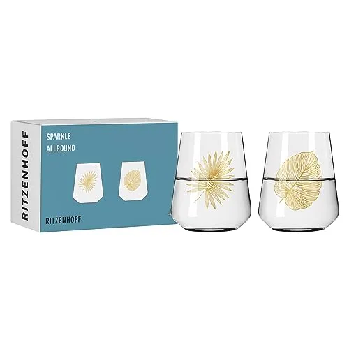 RITZENHOFF 6251001 Universalglas 2er-Set 500 ml in gold von Ritzenhoff