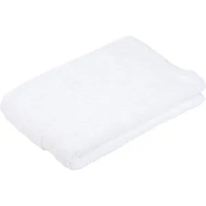 Gözze New York Badetuch - Weiches 100% Baumwoll-Handtuch 100 x 150 cm - Frottiertuch Set mit flauschigem Badetuch in Weiß, hohe Saugfähigkeit (550 g/m²) und elegante Streifen-Webbordüre, perfekt für jedes moderne Badezimmer.