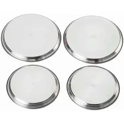 KRÜGER Herdabdeckplatten-Set Edelstahl 4er 1904E