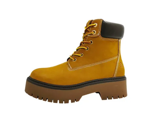 Bullboxer Damen Schnürstiefel in Beige, Größe 37 - Wanderschuhe mit herausragendem Tragekomfort und langlebigen Materialien, ideal für Outdoor-Abenteuer und modische Auftritte.