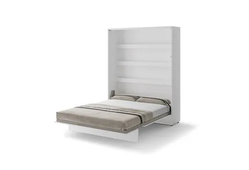Schrankbett 160 x 200 Vertikal BC-12 Weiß Matt von LENART BED CONCEPT