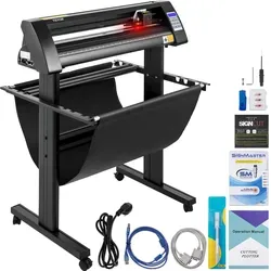 VEVOR Vinyl Schneideplotter 720 mm - Präziser Folienschneider mit LCD-Anzeige - Plotter mit optischem Auge für präzises Konturschneiden, einstellbare Schnittgeschwindigkeit bis 800 mm/s und robustem Design für vielseitige Anwendungen.