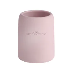 Wenko-Wenselaar GmbH & Co. KG WENKO The Collection Zahnputzbecher, Zur Aufbewahrung von Zahnbürsten und Zahnpasta, Maße: Ø 8 x 10 cm, Farbe: rose 22612100
