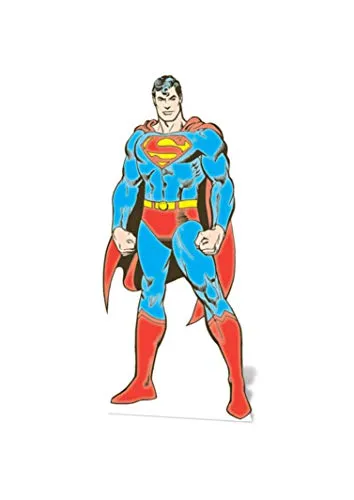 Star Cutouts Ltd Superman DC Card Board Cut Out, Karton, Mehrfarbig, 92 x 38 x 92 cm, Pappe, Regular