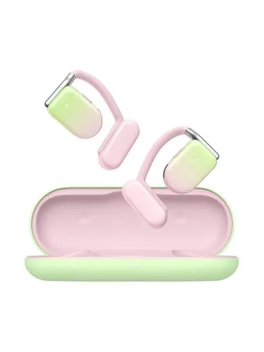 Joyroom Wireless Bluetooth Sport Kopfhörer TWS Rosa - Kopfhörer mit hervorragender Klangqualität und Dual-Transparenzmodus für natürliches Hören. Genießen Sie bis zu 10 Stunden Musik ohne Unterbrechung – ideal für Sport und Alltag!