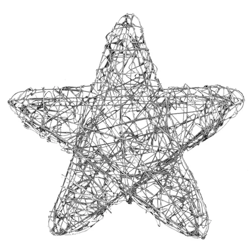 STAR TRADING LED-Stern Galax Star 60 cm in silber von Star Trading