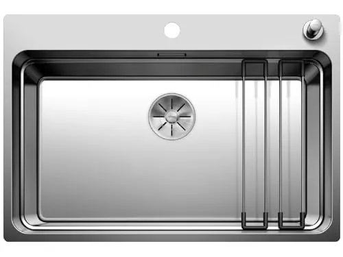 BLANCO ETAGON 700-IF/A - Edelstahl-Spüle mit integriertem Stufenbecken für zusätzliche Funktionalität und pflegeleichtem InFino-Ablaufsystem – ideal für moderne Küchen.