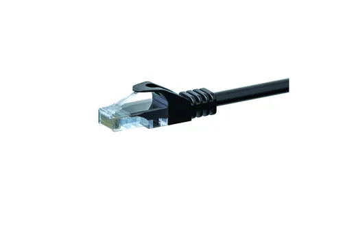 Danicom CAT 5e Netzwerkkabel U/UTP – 2 Meter - Schwarz - CCA Netzwerkkabel, RJ45, RJ45 (200 cm), Cat5e, CCA