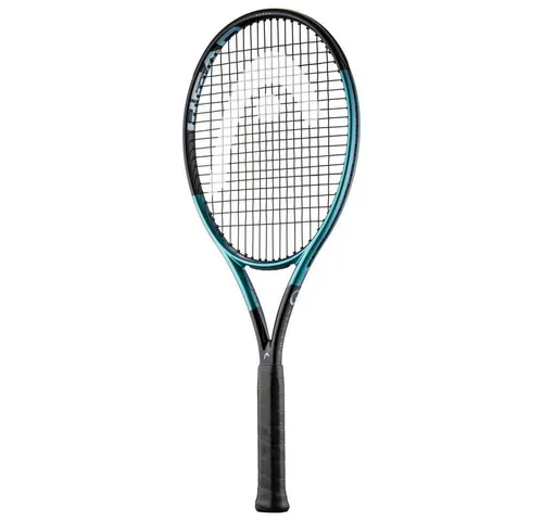 Head IG Gravity XCEED Tennisschläger 100in - Blau/Schwarz - Besaitet - Ideal für Anfänger, der IG Gravity XCEED Tennisschläger bietet ein modernes Design und eine leichte Handhabung. Die Vollgraphit-Konstruktion sorgt für vielseitige Spielbarkeit und Komfort auf dem Platz.