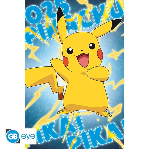Pokemon Poster: Pikachu Pokemon Deutsch (91,5 cm x 61 cm)