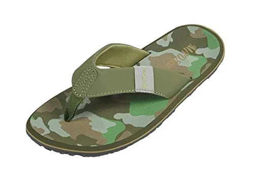 MADSea Herren Zehenstegpantolette Beach Man | Flip Flop Zehentrenner Thong Sandale | Sommer Strand Camouflage, Farbe:olive/camouflage, Größe:46 EU