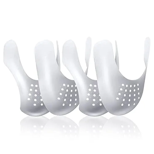 MEERESN 2 Paar Anti Falten Schuhe Schutz,Verhindern Sie Sneaker Schuhe Knitterschutz für Herren,Weiß(41-47EU)