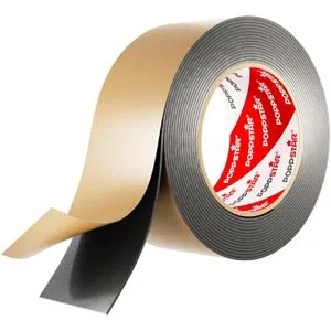 POPPSTAR Doppelseitiges Butyl Klebeband 5m x 50mm - Butyl-Klebeband, wasserdicht und UV-beständig, ideal zum Abdichten von Dachrinnen und Fenstern. Hohe Klebekraft und Temperaturbeständigkeit von -40°C bis +80°C.