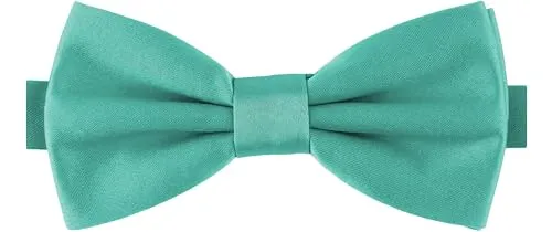 Ladeheid Herren Schmale Fliege M (12cm x 6cm), Türkis, 12cm x 6cm