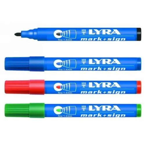 LYRA Marker Permanentmarker Filzschreiber 1-4 mm rot