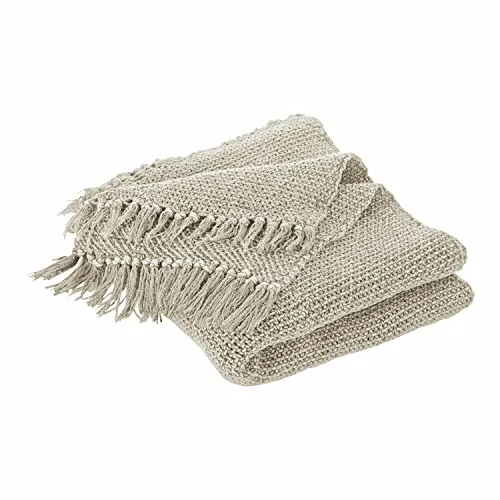 Loberon Plaid Kendall im Washed-Look in beige von LOBERON