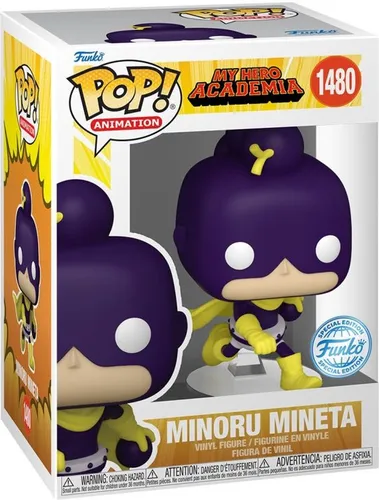 FUNKO POP! - MINORU MINETA 1480 Special Edition - Sammelbare Action-Figur aus My Hero Academia, detailreich und aus hochwertigem Vinyl gefertigt. Ideal für Fans und Sammler, die ihre Sammlung erweitern möchten.
