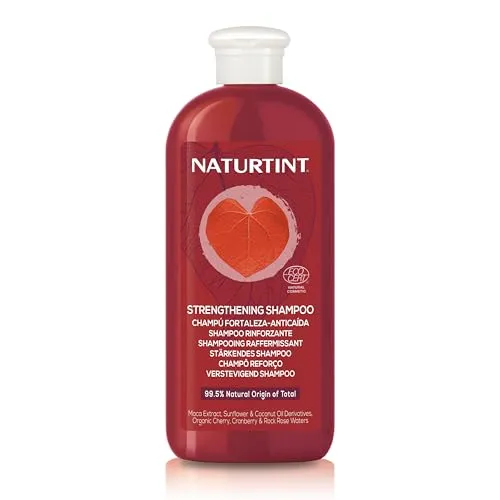 Naturtint Stärkendes Anti-Haarausfall-Shampoo mit Maca | Speziell für schwaches Haar | 99% Natürlichen Inhaltsstoffen - 330 ml