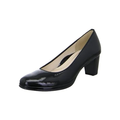 ARA Damen Orly Pumps in Blau, Größe 37.5 - Elegante Damen-Pumps aus hochwertigem Leder mit komfortablem Blockabsatz, ideal für jeden Anlass.