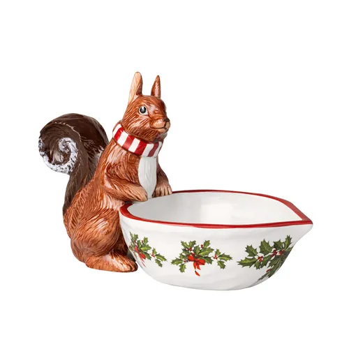 Villeroy & Boch Toy's Fantasy Eichhörnchen mit Schale - 3756 - - Sonstige, liebevoll gestalteter Gebäckteller aus hochwertigem Porzellan, ideal für die Präsentation von Snacks oder Süßigkeiten.