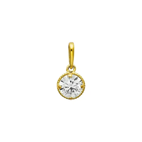 Xenox Damen Anhänger Fine Zirkonia aus 585er Gelbgold - Eleganter Anhänger aus 14 Karat Gelbgold mit funkelndem Zirkonia, ideal für besondere Anlässe und das tägliche Tragen.