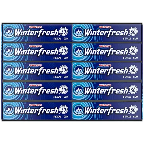 WRIGLEY'S WINTERFRESH Kaugummi, Großpackung, 5 Stäbchen pro Packung (40 Stück)