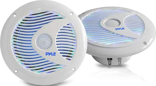 Wasserdichtes Lautsprecherset 150 Watt für Motorboot - PC-Lautsprecher mit exzellenter Klangqualität und attraktiver Hintergrundbeleuchtung, ideal für nautische Abenteuer und raue Bedingungen auf dem Wasser.
