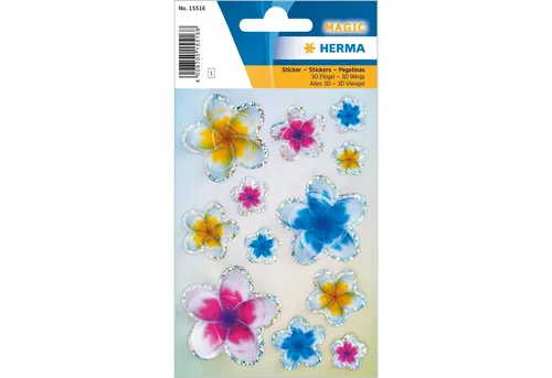 HERMA Sticker Herma Sticker MAGIC Blumen Sommerblüten 3D 1 Bl