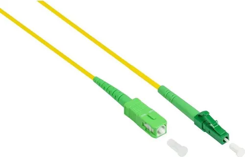 LWL Simplex Patchkabel OS2 LC/APC-SC/APC 20m Gelb LSZH