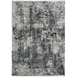 Dieter Knoll Läufer Avignon, Dunkelgrau, rechteckig, 80x300 cm - Der Dieter Knoll Läufer Avignon in Dunkelgrau überzeugt mit seinem abstrakten Design und ist ideal für Fußbodenheizungen geeignet. Pflegeleicht und strapazierfähig, perfekt für jeden Wohnraum.