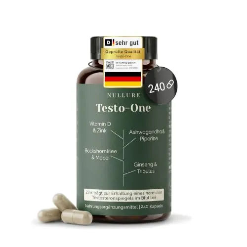 Testo-One Testosteron¹ Kapseln | Nullure | 240 Kapseln (4 Monate)