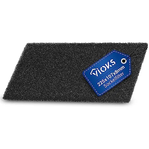 VIOKS Schwammfilter Trockner 225x107x8mm Ersatz für Bаuknecht Whirlpool Filter 481010354757 Sockelfilter - Filter Wäschetrockner Trockner Filter - Filterschaum Filterschwamm an Wärmetauscher Trockner