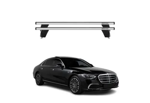 OMAC Dachträger für Mercedes S Klasse W223 2020-2025 - Dachgepäckträger aus leichtem Aluminium, wasserdicht und abnehmbar. Ideal für Fahrrad-, Ski- und Kajakträger, bietet er Multifunktionalität und aerodynamisches Design für ein elegantes Fahrerlebnis.