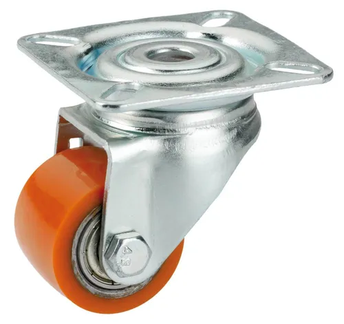 Lenkrolle mit Platte 35 x 25 mm, Tragkr. 100 kg