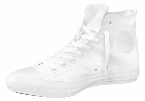 Converse CHUCK TAYLOR ALL STAR HI Unisex Mono Sneaker weiß 42 EU - Sneaker in Größe 42, Farbe White-Monochrome, knöchelhoch mit sportlichem Design und verstellbarer Schnürung für optimalen Tragekomfort.