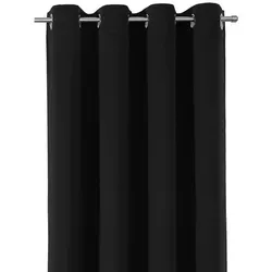 Beautex Verdunkelungsvorhang Schwarz 300 cm x 245 cm in schwarz von Beautex
