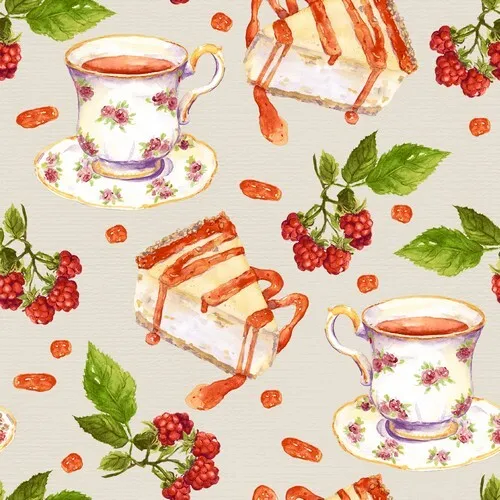 Servietten Tea & Cake - Kuchen zum Tee 33x33cm 20