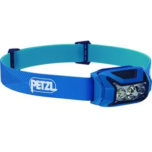 Petzl Stirnlampe Actik LED, 450 Lumen mit Rotlicht - Stirnlampen für Outdoor-Aktivitäten, 100 m Leuchtweite und spritzwassergeschützt. Ideal für Joggen und Wandern mit bis zu 100 Stunden Leuchtdauer.
