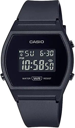Casio Vintage LW-204-1BDF Damen Digitaluhr - Stylische Digitaluhr mit Quarzmechanismus, Wasserwiderstand WR50 und praktischen Funktionen wie Stoppuhr und Alarm. Perfekt für den Alltag!