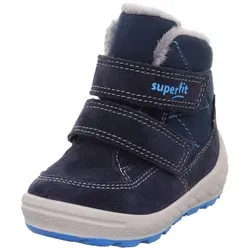 Superfit Groovy 2.0 Boots blau/türkis (8000) 26 - Wanderschuhe für Jungen mit wasserdichter GORE-TEX Membrane, kuscheligem Warmfutter und flexibler PU-Sohle für optimalen Komfort und Halt beim Spielen im Winter.