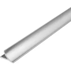 Aluminium Wandanschlussprofil silber matt (8 mm, 250 cm)